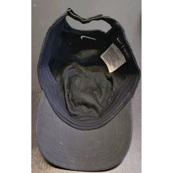 Nike Infant Toddler Hat Baseball Cap Adjustable Strap Back Black Sports Dri-fit - Picture 3 of 4